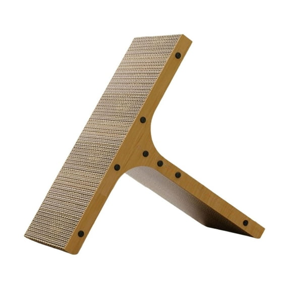 Gazechimp Cat Scratcher Corrugated Cardboard Cat Scratching Unique Protecting Furniture Cat Scratch Pad for Indoor Cats Playing Resting T type