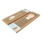 Gazechimp Cat Scratching Pads Corrugated Cardboard Space-Saving Design, 2 Count (2 Pack)