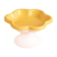 thumbnail image 1 of Gazechimp Ceramic Raised Cat Bowls Food Feeding Cat Feeding Bowls for Small Medium Dog Yellow, 1 of 8