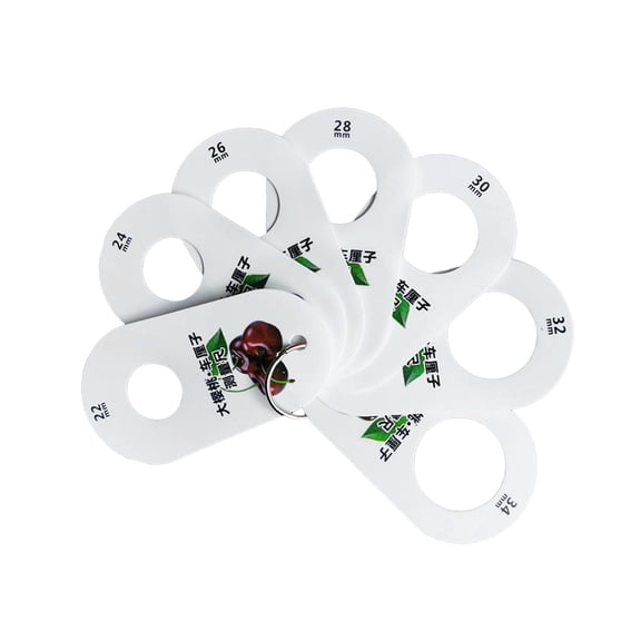 Gazechimp Cherry Fruit Caliper Ruler for Fruits, 7 Holes, Multifunction Flexible Measuring