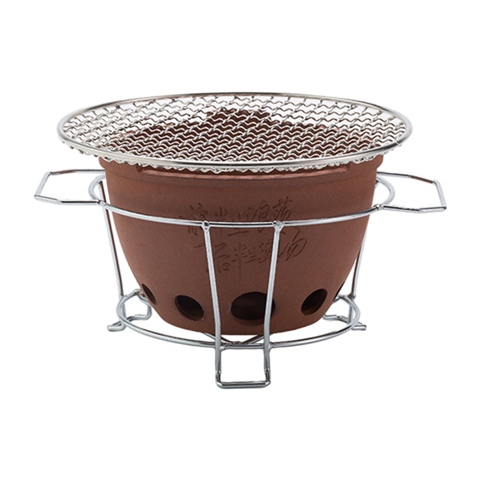 Gazechimp Clay Camping , Tabletop Ceramic Barbecue for Indoor and ...