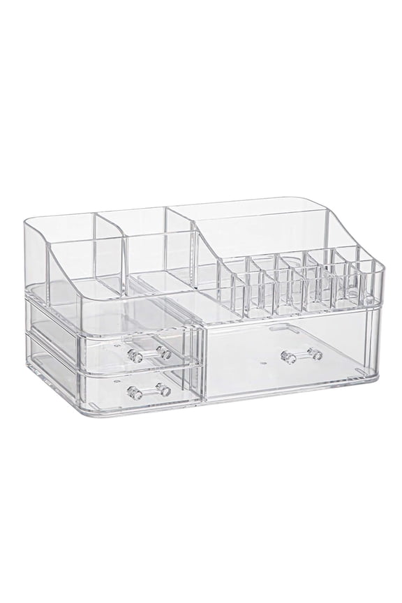 Cosmetic Storage Box Transparent Makeup Organizer for Vanity Desk Countertop