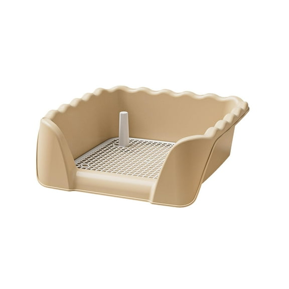 Gazechimp Dog Toilet Anti Splashing Portable Litter Box for Small Animals Bunny Rabbit coffee
