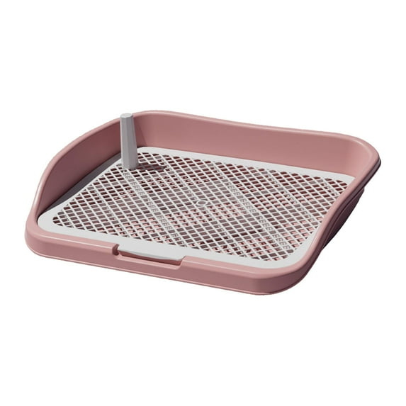 Gazechimp Dog Toilet Pee Pad Holder Indoor Dog Training Toilet Training Pad Dog Potty Tray Pink