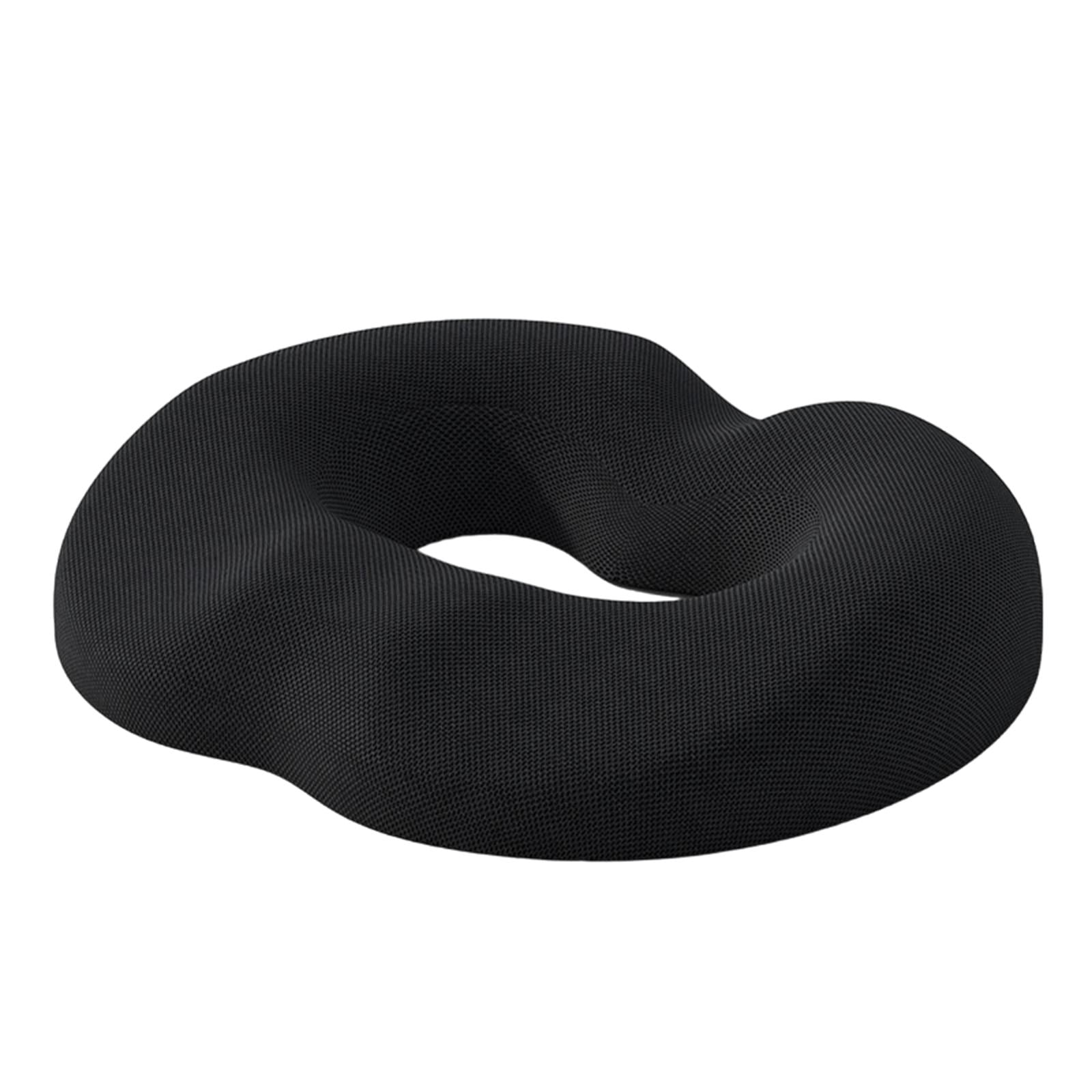 Black Memory Foam Donut Tailbone Support Cushion