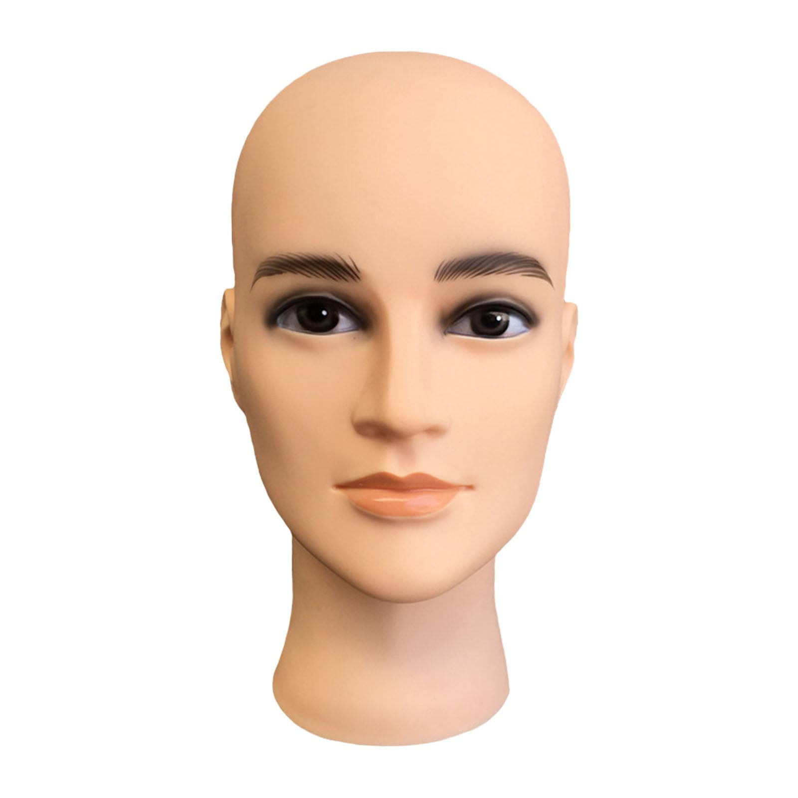 Gazechimp Durable Bald Manikin Head for Hats s Displaying Making Styling Hairpieces