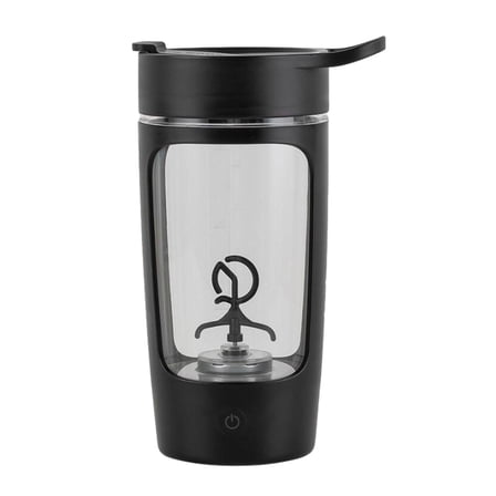 Gazechimp Electric Protein Shaker Bottle Lightweight Blender Cup for Sports Gym Office Black
