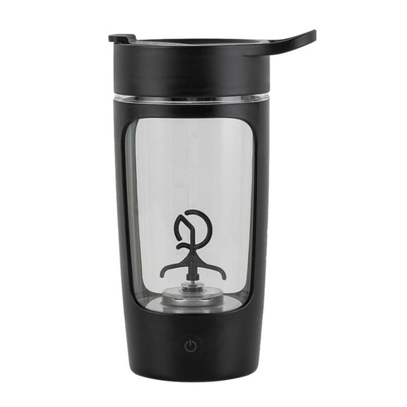 Gazechimp Electric Protein Shaker Bottle Lightweight Blender Cup for Sports Gym Office Black