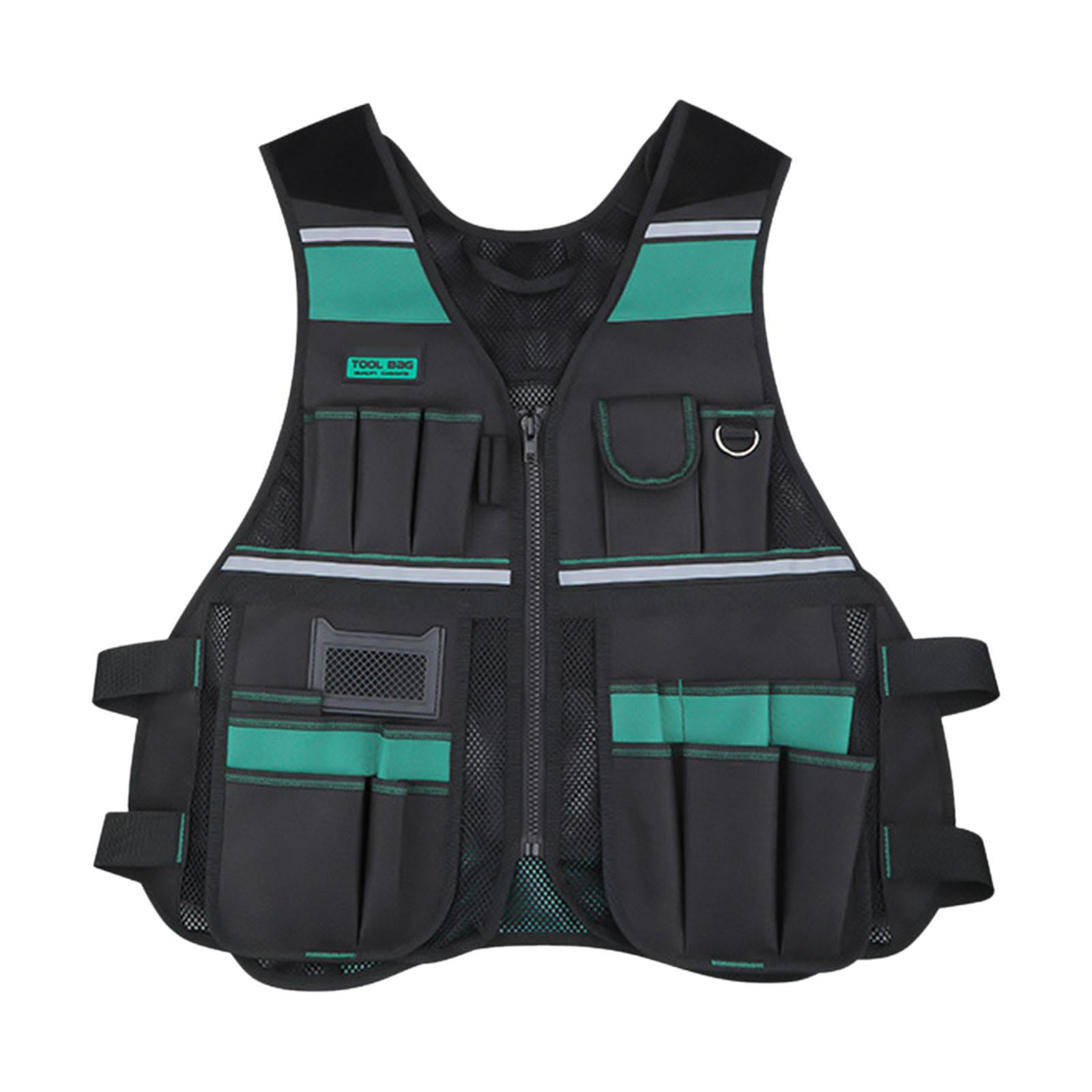 Gazechimp Electrician Tool Vest Waterproof Devices Vest s Tool Bag for Electrician