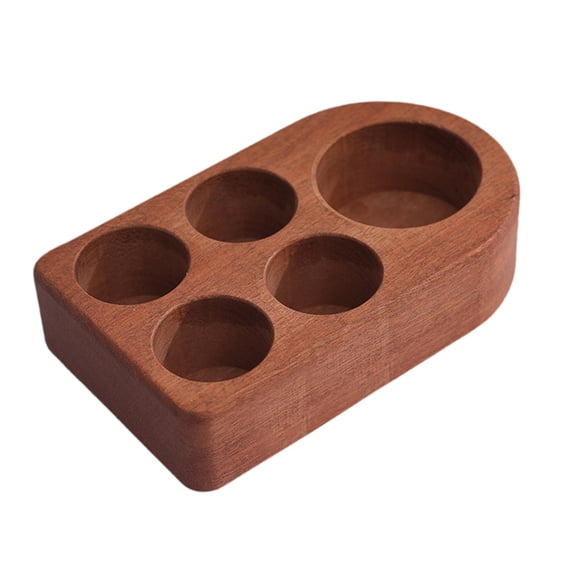 Gazechimp Essential Oil Bottle Holder Compact Lipstick Organizer Perfume Holder Wooden