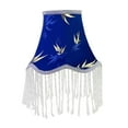 thumbnail image 1 of Gazechimp European Lampshade Fringe Beads Lamp Shade for Dining Room Home Office Hotel Blue, 1 of 8