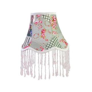 White beaded lampshade discount