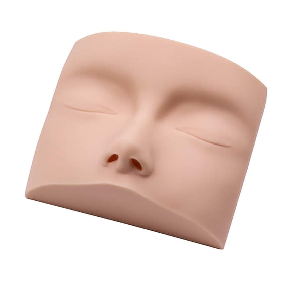 Gazechimp Eyelash Extension Mannequin Head Practice Training Head Soft Touch Training Head Manikin Cosmetology Doll for Beginners Home