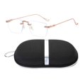 thumbnail image 1 of Gazechimp Game Eyeglasses Clear Practical Anti Blue Light Computer Glasses Women Rose Golden, 1 of 8