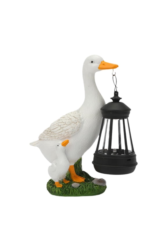 Garden Duck Statue Adorable Lawn Decoration for Indoor/Outdoor Porch Balcony