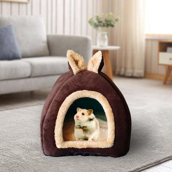 Gazechimp Guinea Pig Bed,Warm Guinea Pig Hideout Cozy Small Animal House Bedding for Hamster, Ferret, Hedgehog, Rat, Chinchilla
