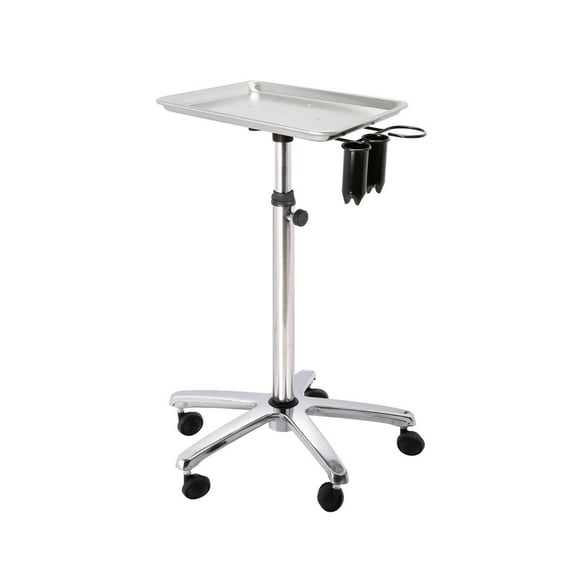 Gazechimp Hair Salon Rolling Cart Tray Portable Hairstylist Cart for Barber Spas Shops with Dryer Holder
