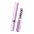 thumbnail image 1 of Gazechimp Hair Straightener Brush Mini Straightening Irons Three Temperature Adjustments Heated Hair Straightener Comb Hot Comb for Home Violet, 1 of 7