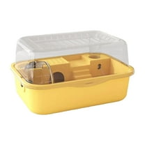 Gazechimp Hamster Cage Creative Portable Exercise Playing House Rats Guinea Pigs Bunny yellow