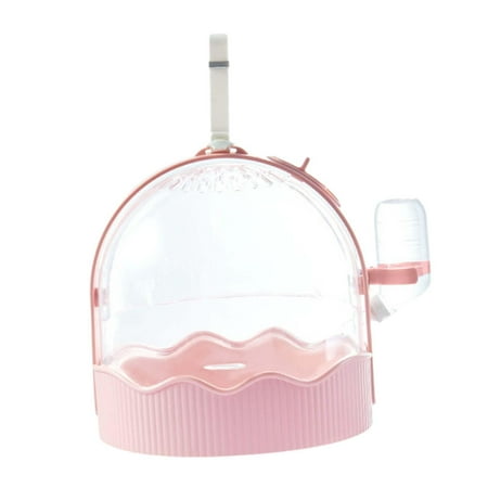 Gazechimp Hamster Carrier Cage Habitat Guinea Pig Cage for Mice Hedgehog Small Animals pink