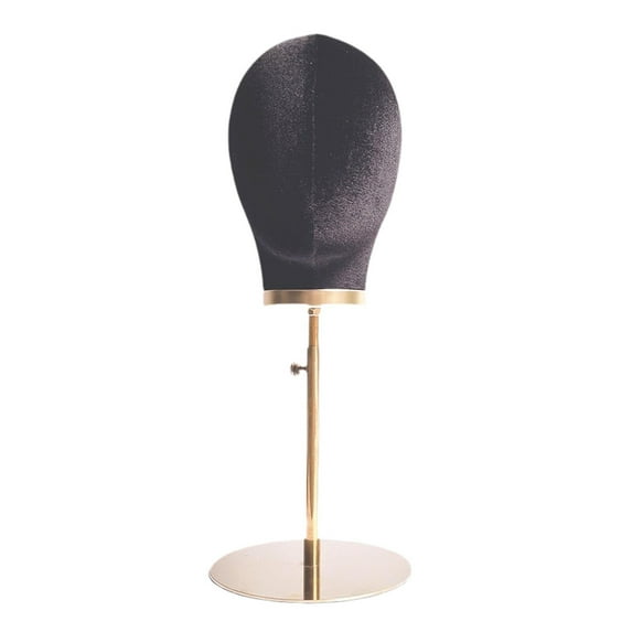 Gazechimp Hat Display Stable Manikin Head for Business Styling Drying Beginner Stylist black velvet