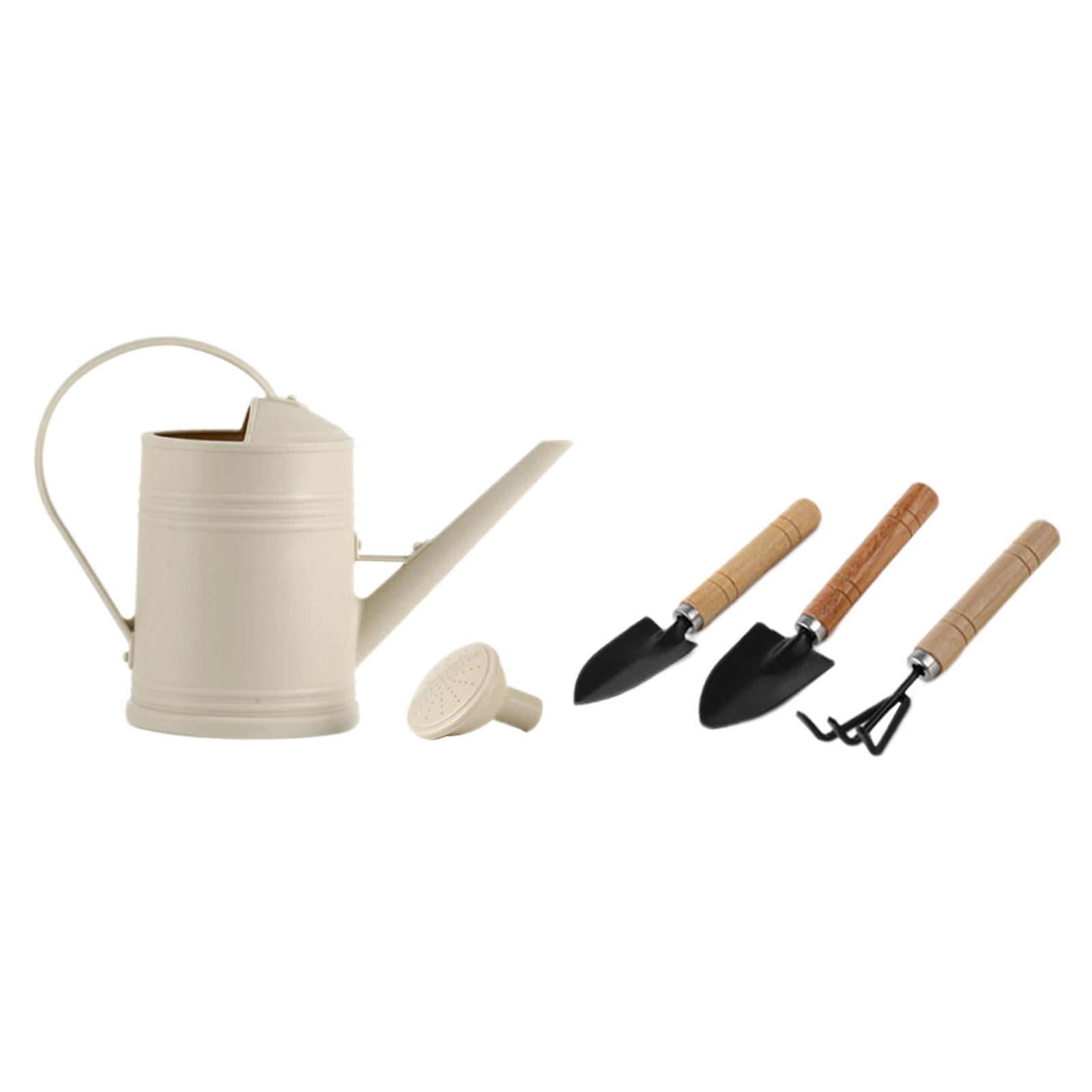 Gazechimp Long Mouth Watering Can 2L Garden Watering Can for Garden Flowers Vegetables Beige