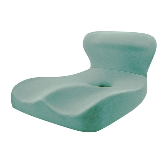 Gazechimp Memory Foam Seat Cushion Student Pad Car Seat Back Support Sitting Chair Pillow Green