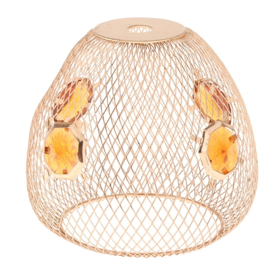 Gazechimp Metal Wire Pendant Lamp Shade Light Cover, Retro Ceiling Light Cover, Metal Wire Cage Lamp Guards for Dining Room Decoration A