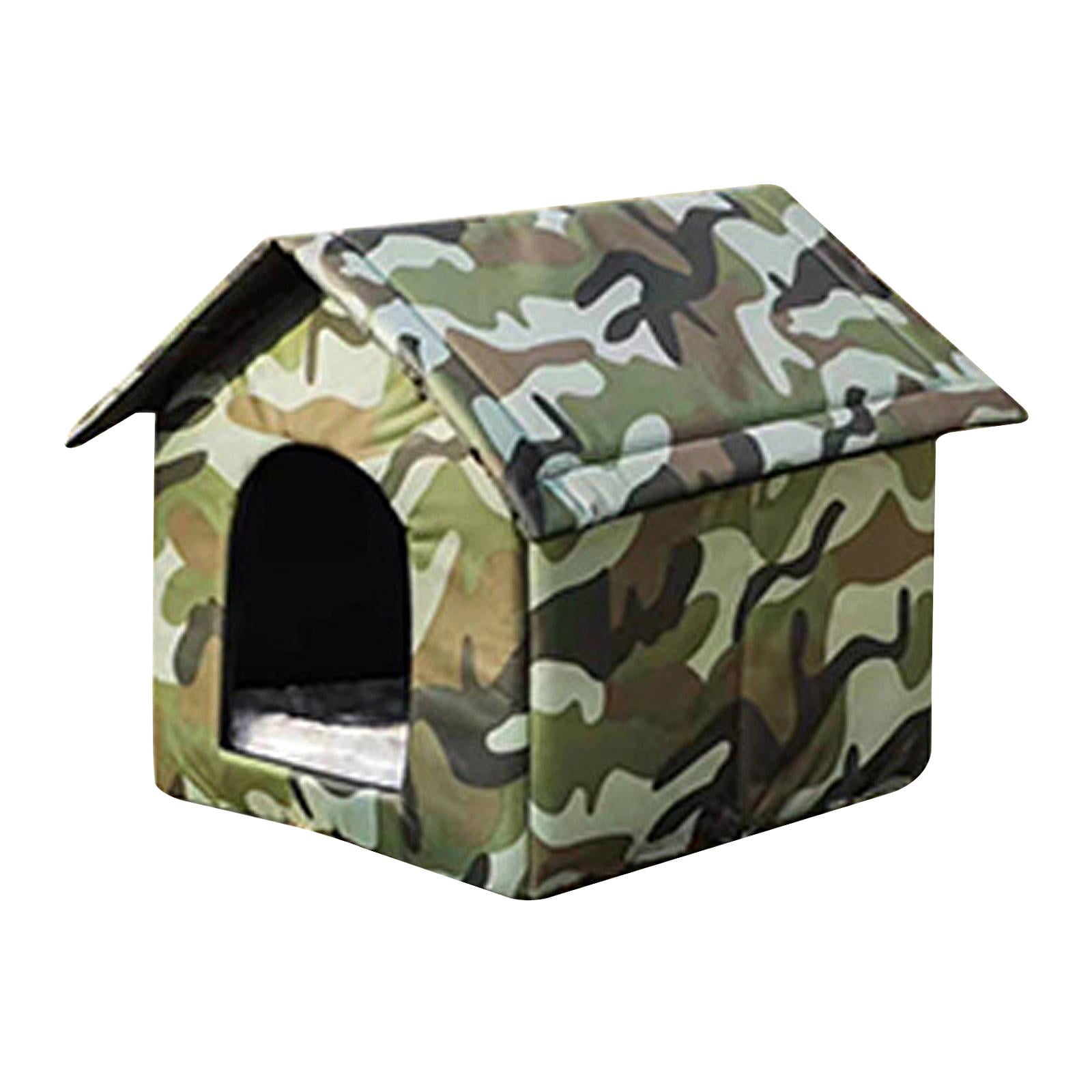 Gazechimp Outdoor Feral Cats House Waterproof Oxford Stray Cats Shelter