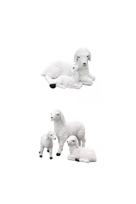 Resin Figurine Decoration for Backyard Lamb Ornament