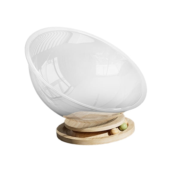 Gazechimp Space Capsule Cat Bed All Seasons Cat Furniture Small Pets Bed Toy for Kitty L