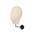 thumbnail image 1 of Gazechimp Wall Mount Mannequin Head Cap Hat Display Rack for Ornament Decoration Store Beige Linen, 1 of 8