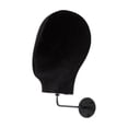 thumbnail image 1 of Gazechimp Wall Mount Mannequin Head Cap Hat Display Rack for Ornament Decoration Store Flannel Black, 1 of 8