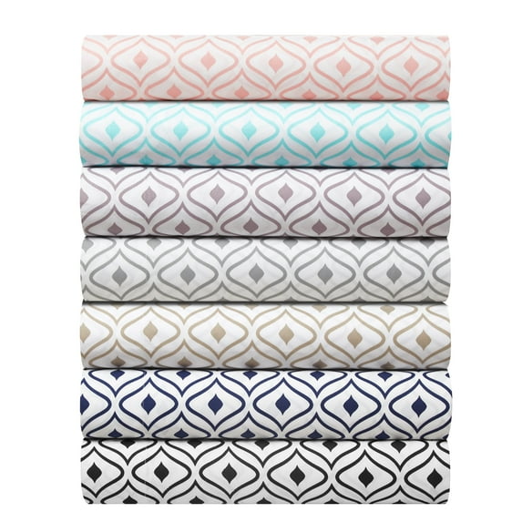 Gazella Sheet Set Super Soft Two-Tone Diamond Print Geometric Pattern Deep Pocket Design