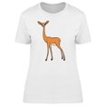 thumbnail image 1 of Gazelle Cartoon T-Shirt Women -Image by Shutterstock, Female XX-Large, 1 of 2