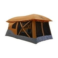 thumbnail image 1 of Gazelle T4 Plus 8 Person Pop Up Camping Hub Tent with Screen Room, Orange, 1 of 14