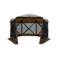 thumbnail image 1 of Gazelle Tents, G6 Deluxe 6-Sided Portable Gazebo, 8-Person & Table, Badlands Brown, GG610BR, 1 of 16