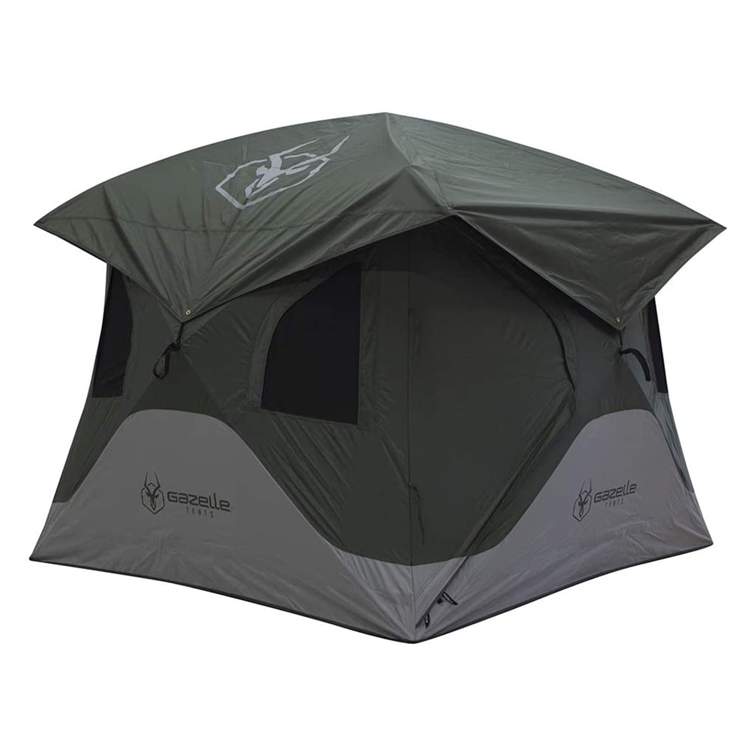 Alpine Green 3-Person Pop-Up Camping Tent with Vestibule