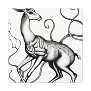 Gazelle in Splendour - Canvas