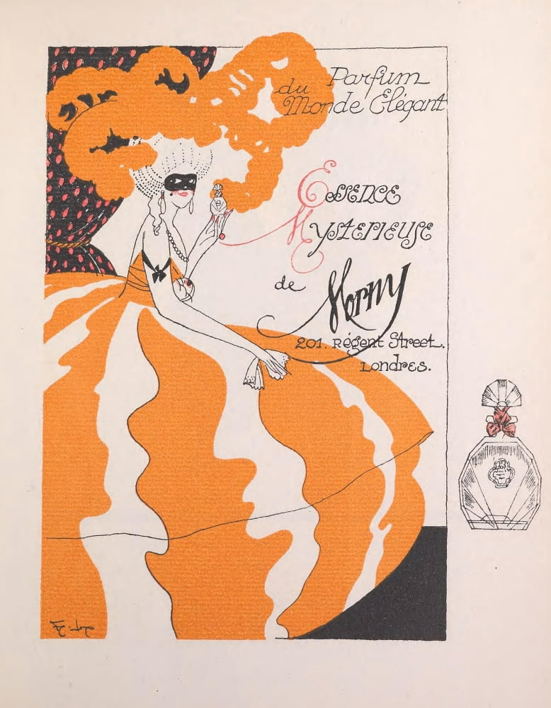 Gazette du Bon Genre 1912 Perfum du Monde Elegant Canvas Art - Unknown (24 x 36)