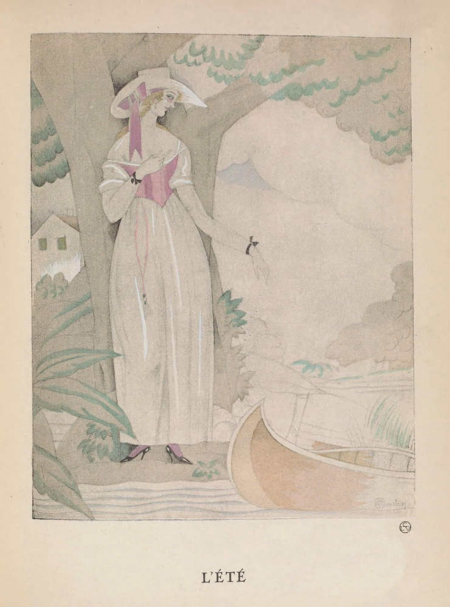 Gazette du Bon Genre 1922 Lt Canvas Art - Charles Martin (24 x 36)