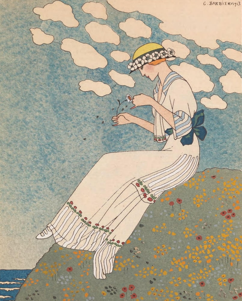 Gazette du Bon Ton 1913 Un Peu Canvas Art - George Barbier (24 x 36)