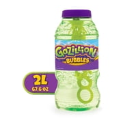 Gazillion Bubbles ، Original Bubble Solution 2L - إنشاء فقاعات مع تركيبة متميزة و 7 في 1 Bubble Wand - غير سامة وآمنة