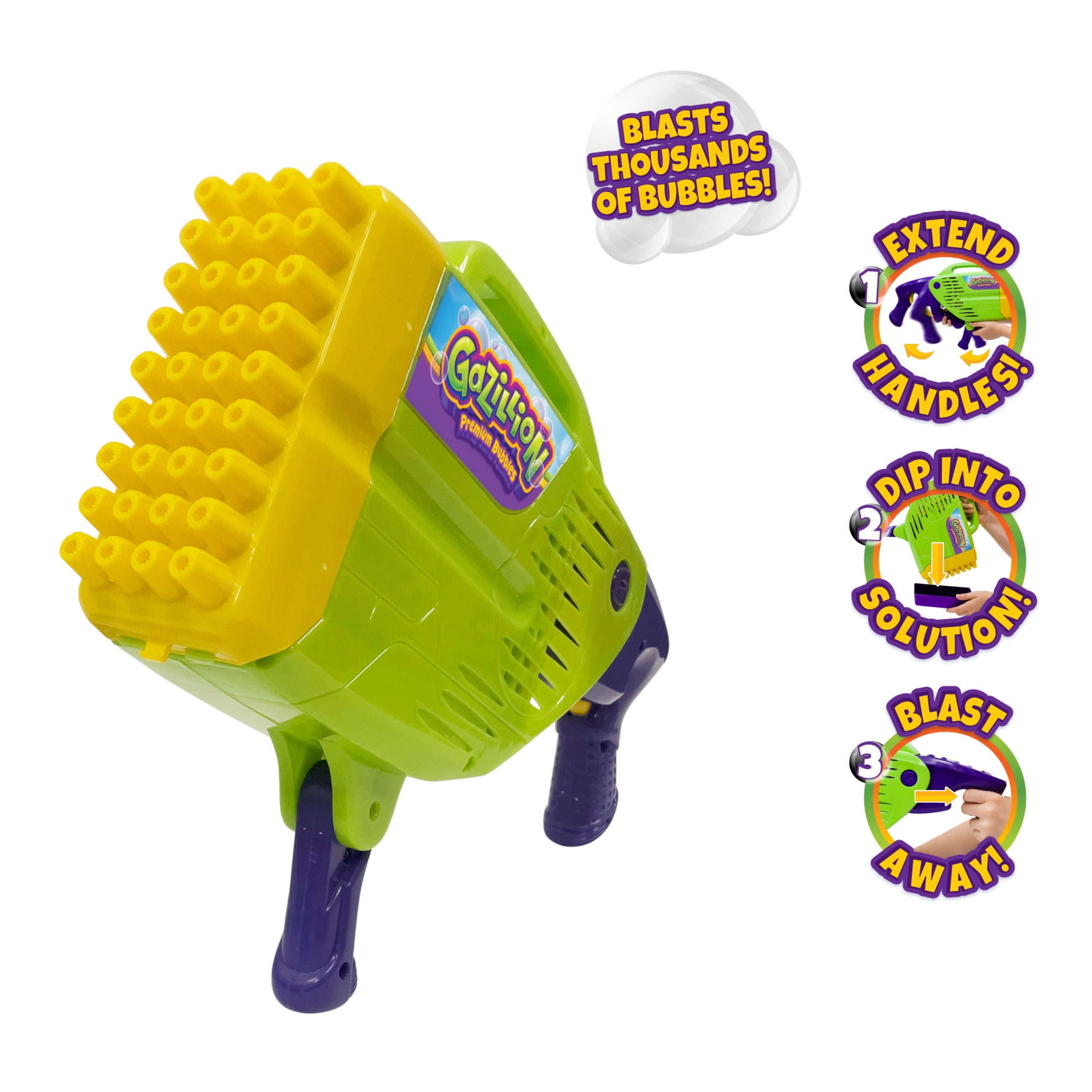 The Coupon deal of  Gazillion Stormin' Bubble Baster Bubble Toy - Instant Bubble Creation - Outdoor Toy for Kids - 11 oz. Bubble Solution Included - Ages 3+