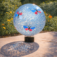 thumbnail image 1 of Gazing Ball,Mosaic Glass Gazing Ball,Colorful Mosaic Garden Sphere: Hand - crafted Glass Ornament for Outdoor Patio and Yard Decoration, 1 of 7