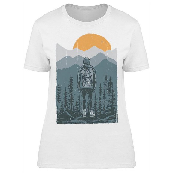 Gazing On The Landscape T-Shirt Women -Image by Shutterstock, Female XX-Large