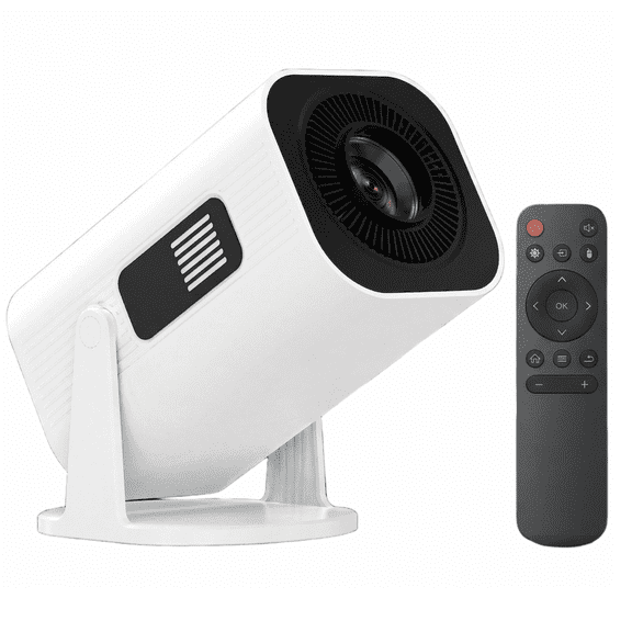Gazsocy Mini Projector with Wifi and Bluetooth,Smart Video Projector Support 4K Decoding, Built in Speaker and App,200 ANSI