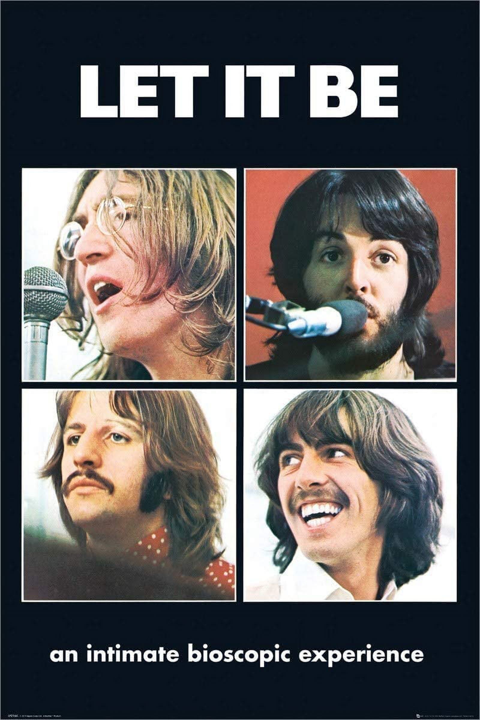BEATLESポスター 1975 Beatles Poster, Black Light Fluorescent in Felt