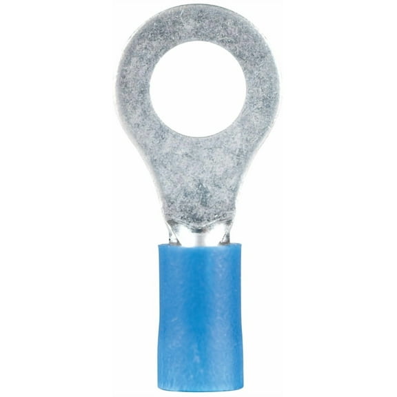 Gardner Bender 21-1055 Ring Terminal, 600 V, 16 to 14 AWG Wire, 5/16 to 3/8 in Stud, Vinyl Insulation, Blue