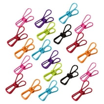 Gbayxj 20 Clips,20 Pack Assorted Chip Bag Clips Utility PVC 2 Inch Coated Colorful Sealer For Sealing Food Paper Holder Clip For Laundry Hanging Kitchen Bags Multipurpose Clothes Pins